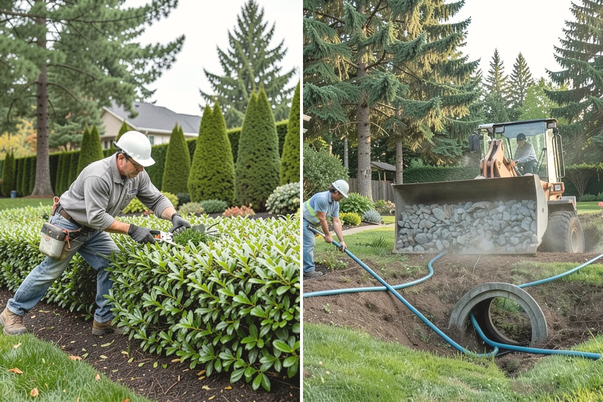 Hedge Removal in Anacortes, Skagit County, WA - Cut the hedge down in manageable sections