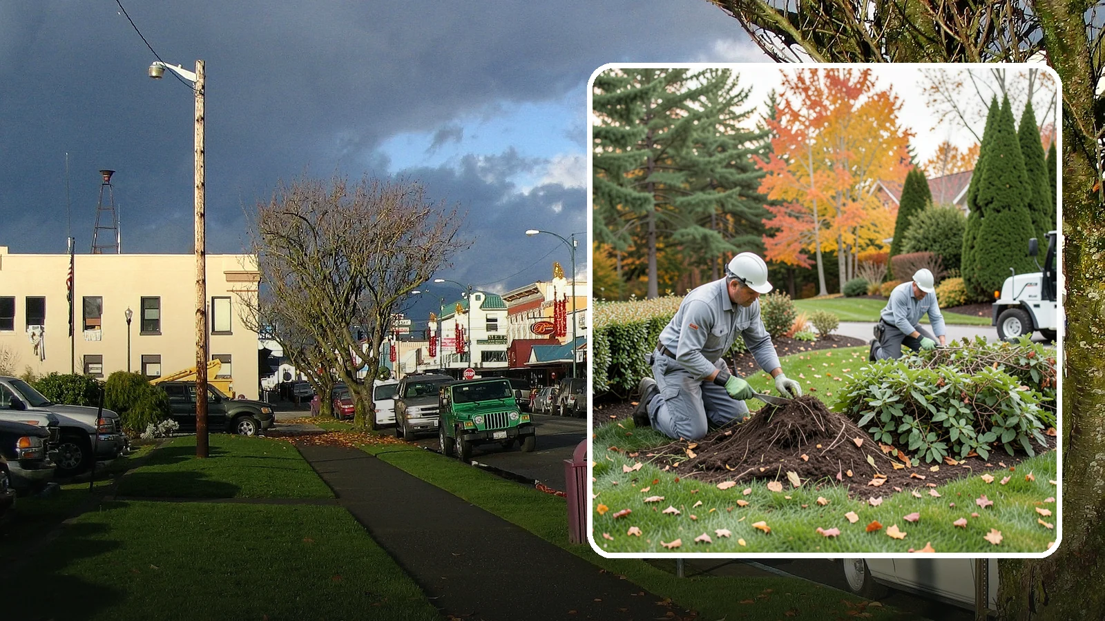 Hedge Removal in Arlington, Snohomish County, WA - Complete hedge removal that clears tired or overgrown hedges down to the roots and reopens the space.