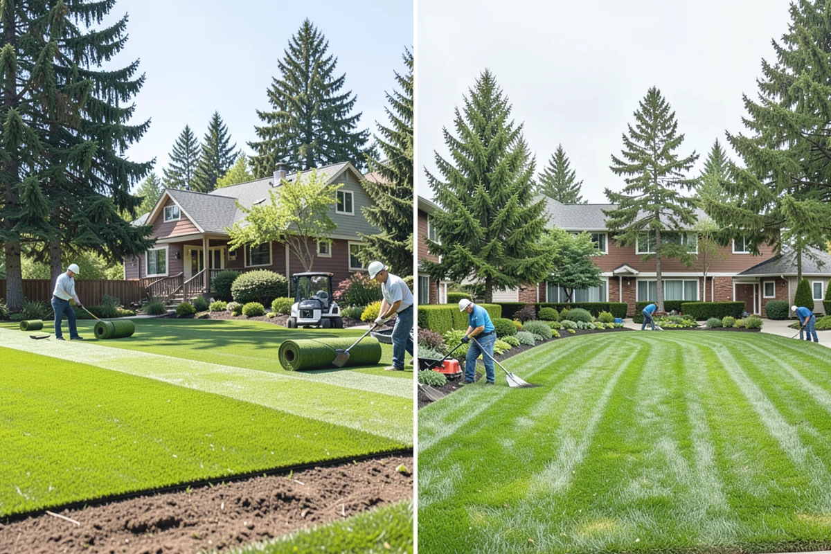 Hedge Removal in Beaux Arts Village, King County, WA - Cut the hedge down in manageable sections