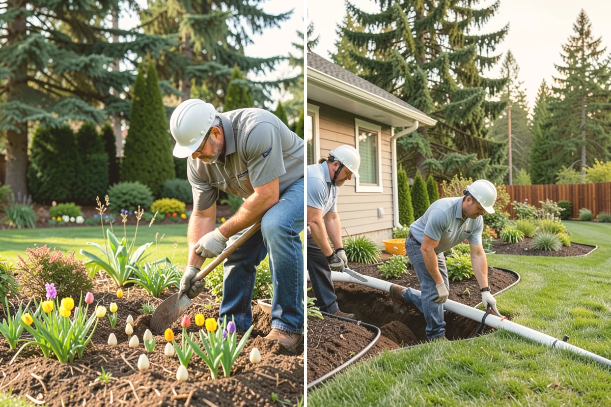 Hedge Removal in Bellevue, King County, WA - Cut the hedge down in manageable sections