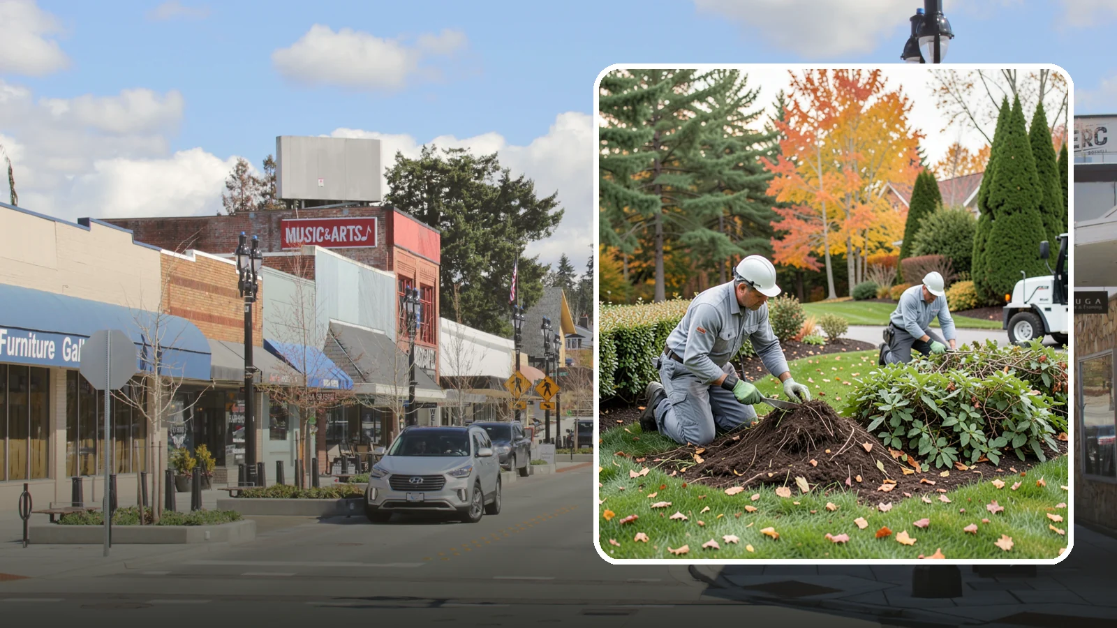 Hedge Removal in Bothell, King County, WA - Complete hedge removal that clears tired or overgrown hedges down to the roots and reopens the space.