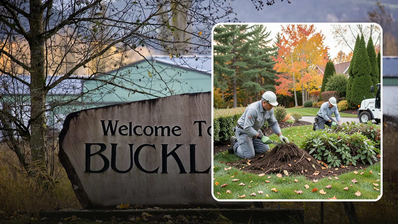 Hedge Removal in Buckley, Pierce County, WA - Complete hedge removal that clears tired or overgrown hedges down to the roots and reopens the space.