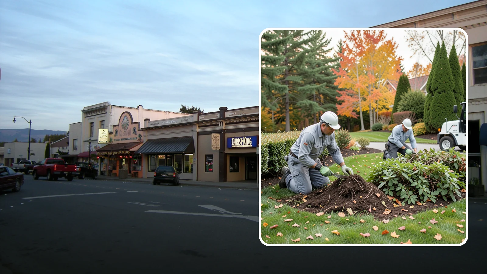 Hedge Removal in Burlington, Skagit County, WA - Complete hedge removal that clears tired or overgrown hedges down to the roots and reopens the space.