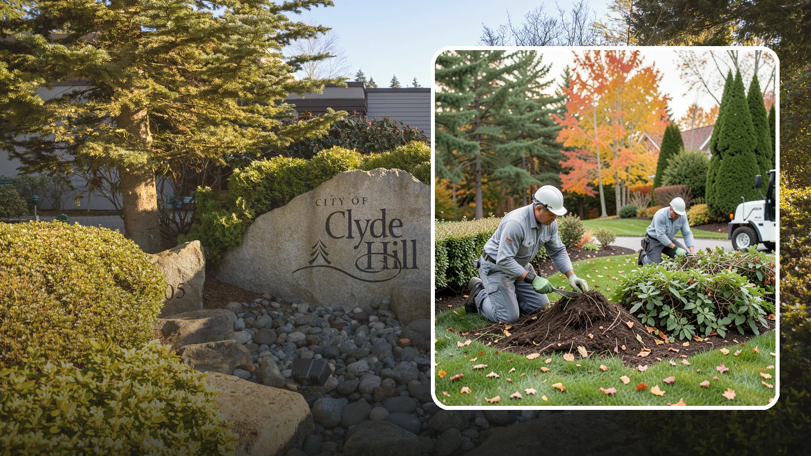 Hedge Removal in Clyde Hill, King County, WA - Complete hedge removal that clears tired or overgrown hedges down to the roots and reopens the space.