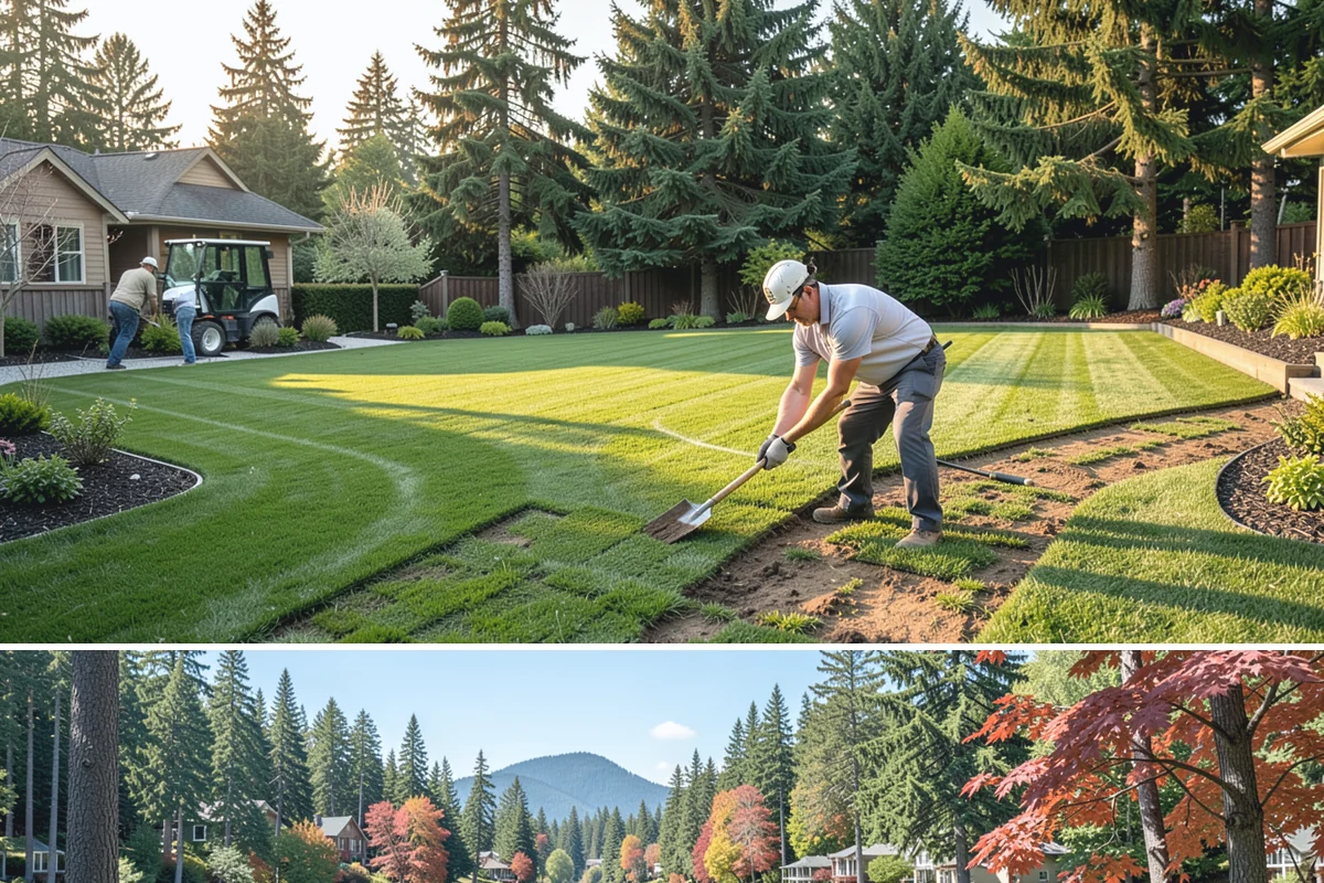 Hedge Removal in Covington, King County, WA - Removal can be done year-round in the mild Puget Sound climate, with fall and winter easiest on surrounding lawn.