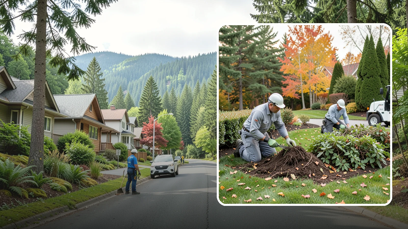 Hedge Removal in Darrington, Snohomish County, WA - Complete hedge removal that clears tired or overgrown hedges down to the roots and reopens the space.