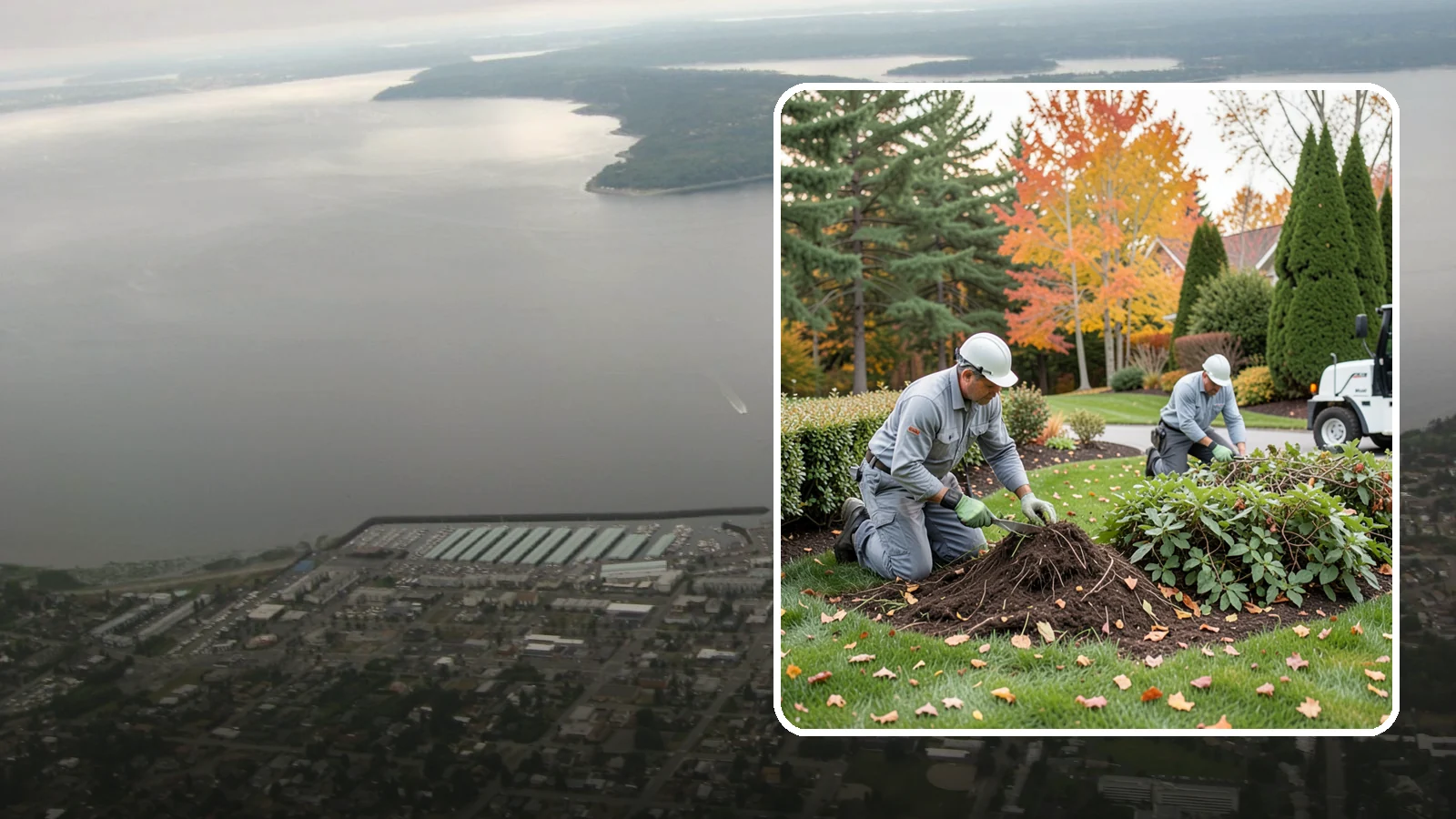 Hedge Removal in Des Moines, King County, WA - Complete hedge removal that clears tired or overgrown hedges down to the roots and reopens the space.
