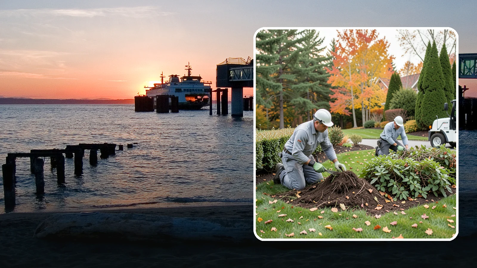 Hedge Removal in Edmonds, Snohomish County, WA - Complete hedge removal that clears tired or overgrown hedges down to the roots and reopens the space.