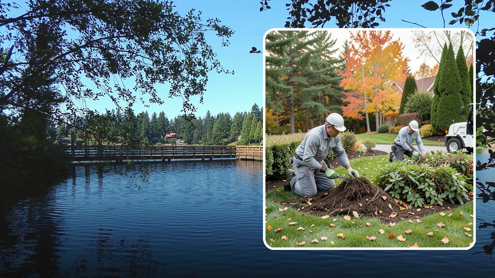 Hedge Removal in Federal Way, King County, WA - Complete hedge removal that clears tired or overgrown hedges down to the roots and reopens the space.