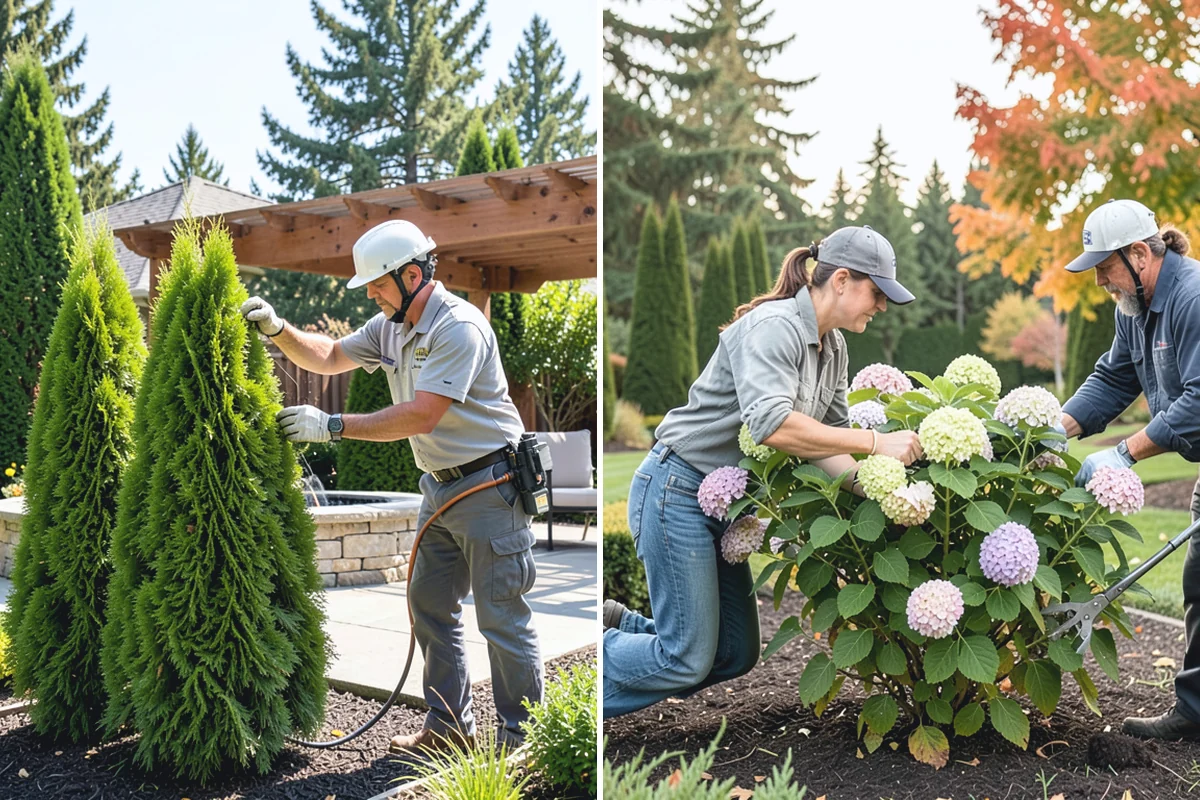 Hedge Removal in Gold Bar, Snohomish County, WA - Cut the hedge down in manageable sections