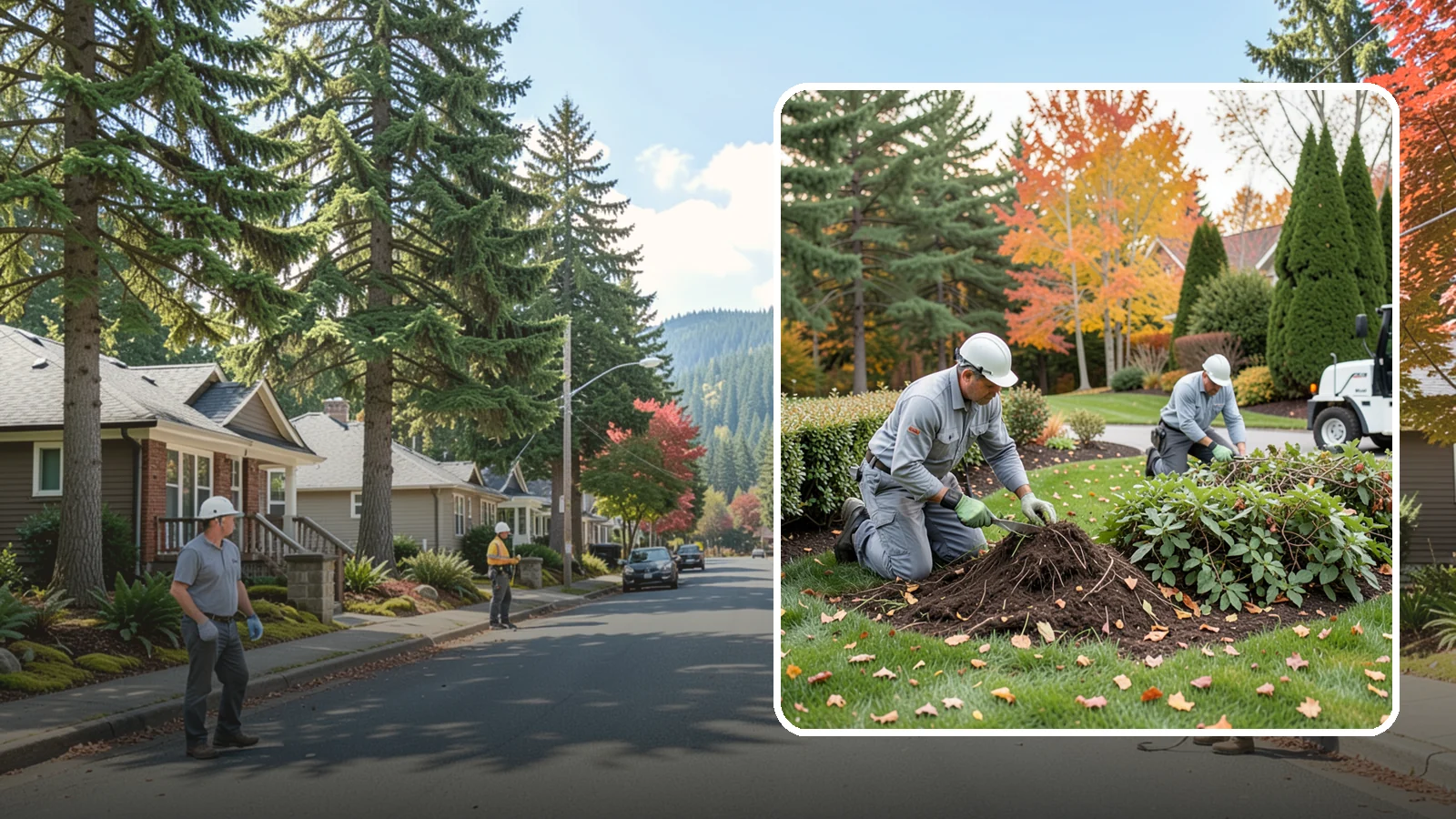 Hedge Removal in Hunts Point, King County, WA - Complete hedge removal that clears tired or overgrown hedges down to the roots and reopens the space.
