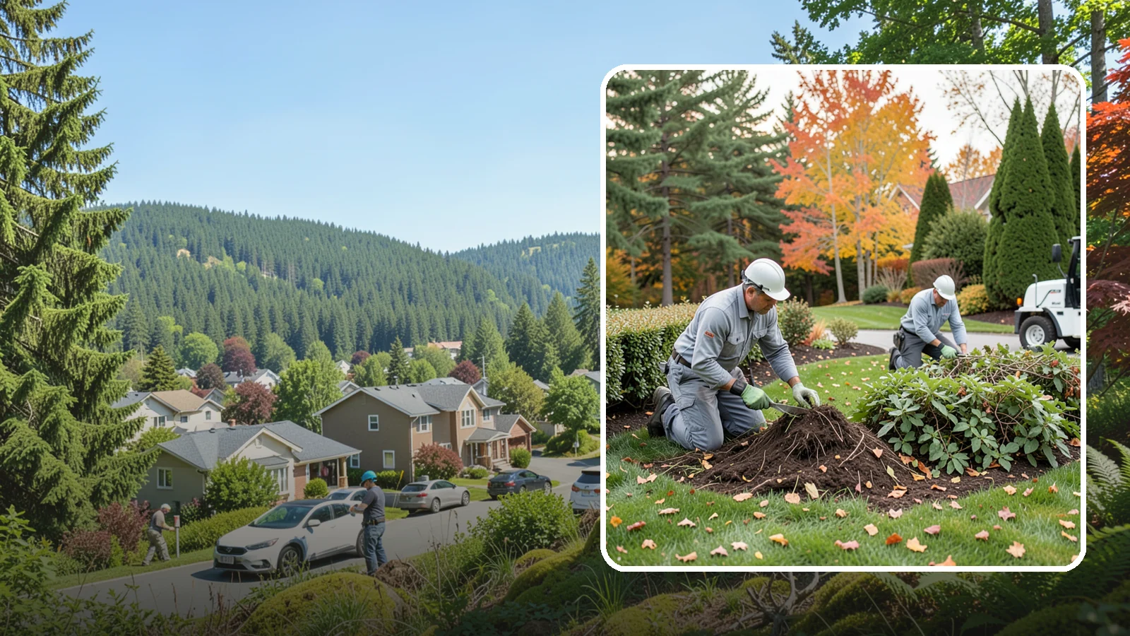 Hedge Removal in Index, Snohomish County, WA - Complete hedge removal that clears tired or overgrown hedges down to the roots and reopens the space.