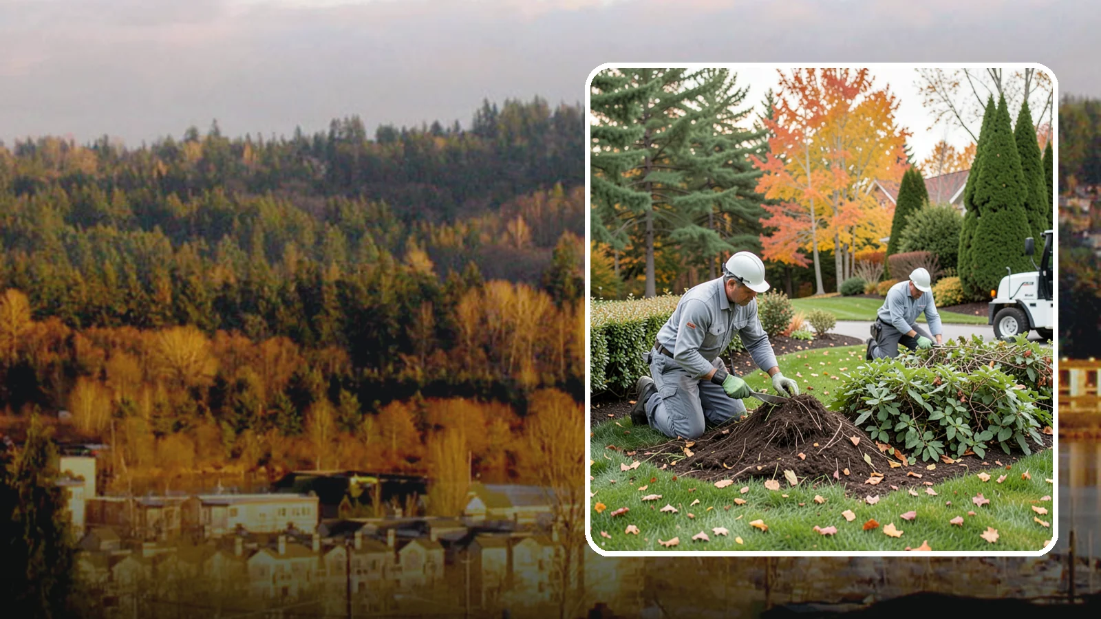 Hedge Removal in Kenmore, King County, WA - Complete hedge removal that clears tired or overgrown hedges down to the roots and reopens the space.
