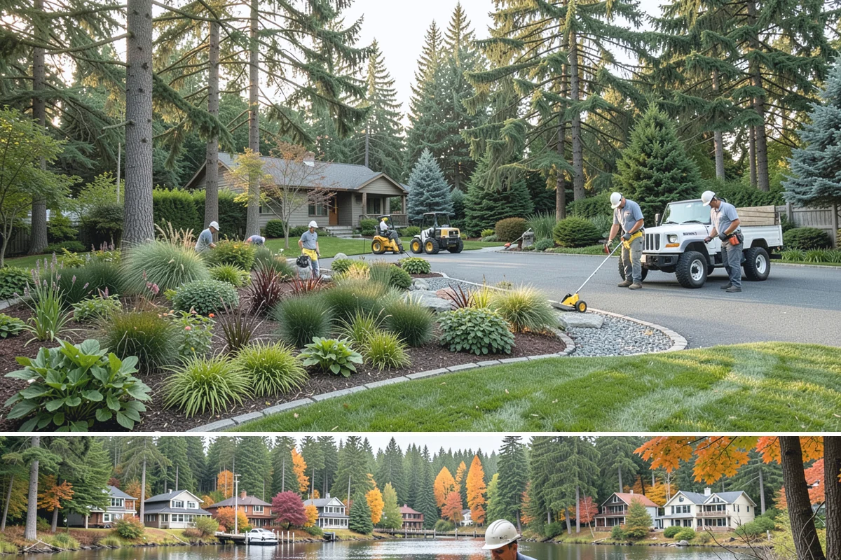 Hedge Removal in La Conner, Skagit County, WA - Removal can be done year-round in the mild Puget Sound climate, with fall and winter easiest on surrounding lawn.