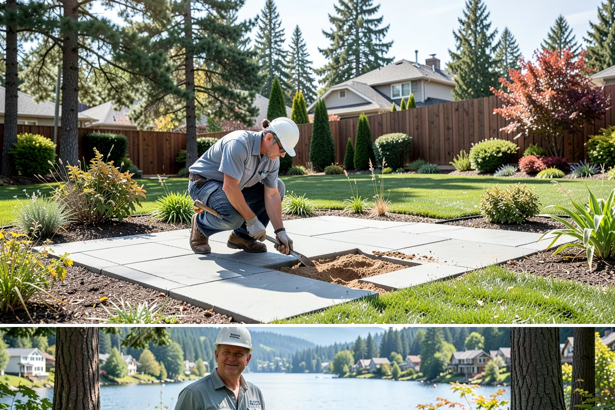 Hedge Removal in Milton, King County, WA - Removal can be done year-round in the mild Puget Sound climate, with fall and winter easiest on surrounding lawn.