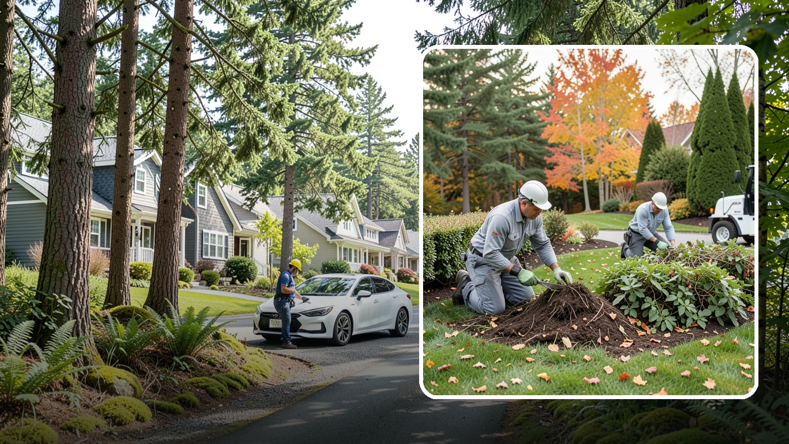Hedge Removal in Normandy Park, King County, WA - Complete hedge removal that clears tired or overgrown hedges down to the roots and reopens the space.