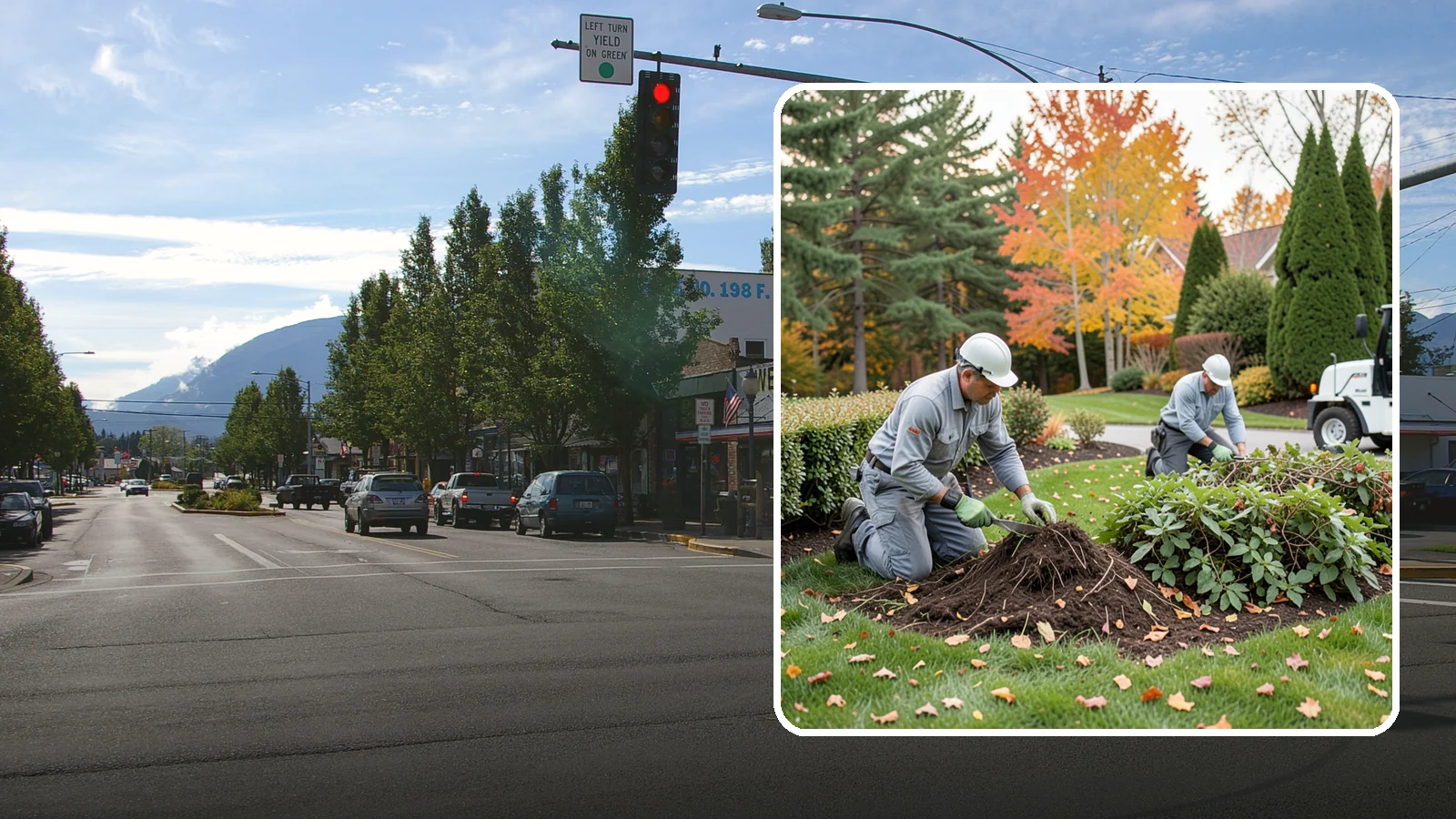 Hedge Removal in North Bend, King County, WA - Complete hedge removal that clears tired or overgrown hedges down to the roots and reopens the space.