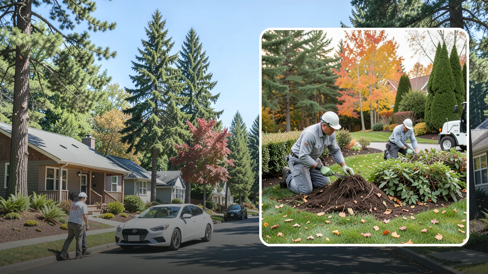 Hedge Removal in Orting, Pierce County, WA - Complete hedge removal that clears tired or overgrown hedges down to the roots and reopens the space.