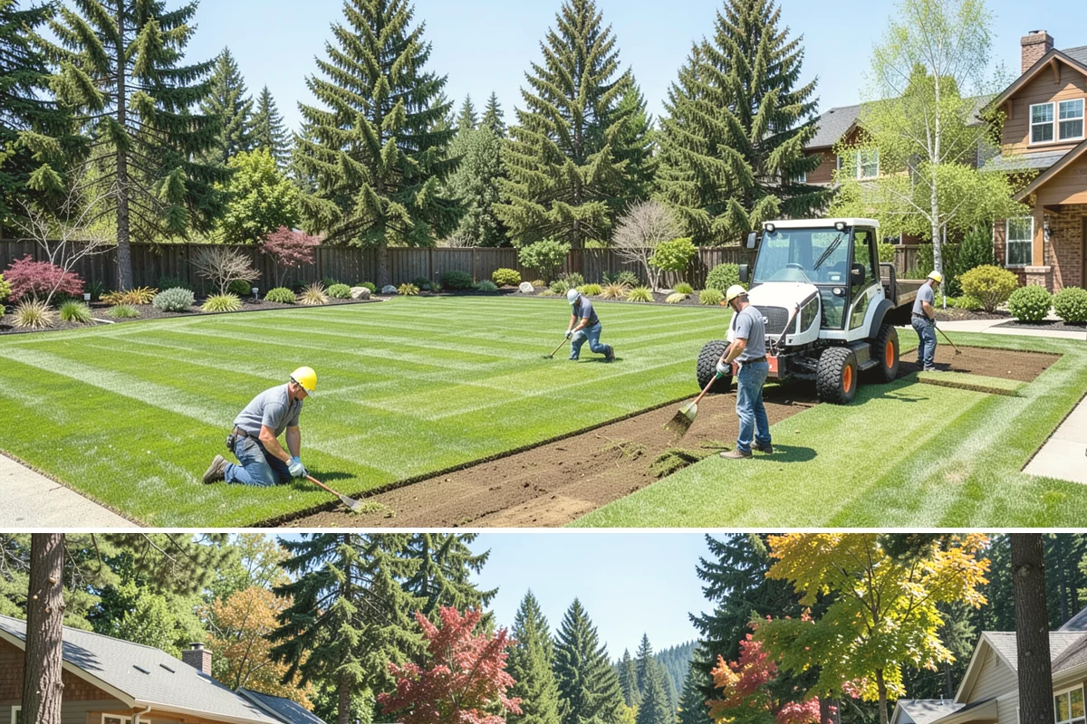 Hedge Removal in Orting, Pierce County, WA - Removal can be done year-round in the mild Puget Sound climate, with fall and winter easiest on surrounding lawn.