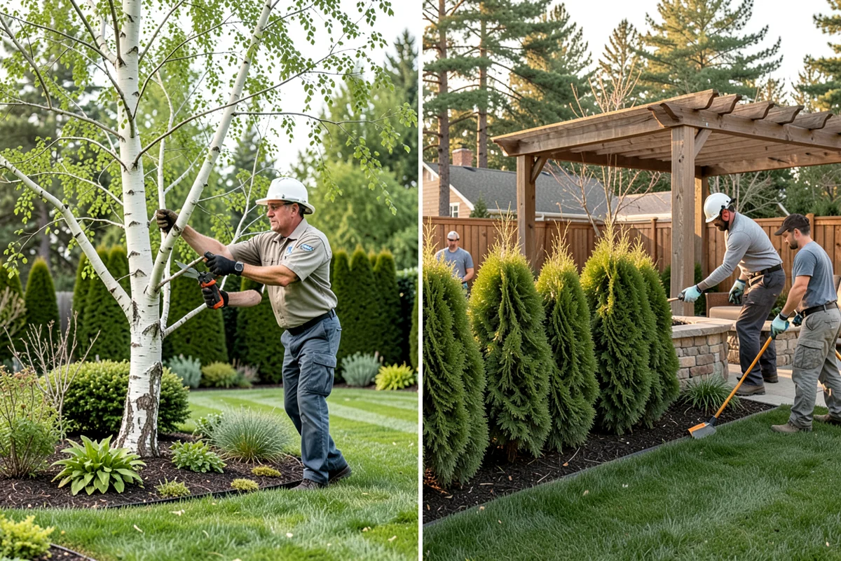 Hedge Removal in Puyallup, Pierce County, WA - Cut the hedge down in manageable sections