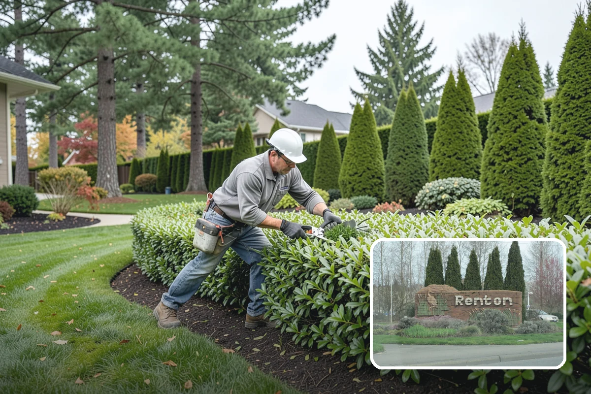 Hedge Removal in Renton, King County, WA - Removes woody, overgrown, or dead hedges entirely