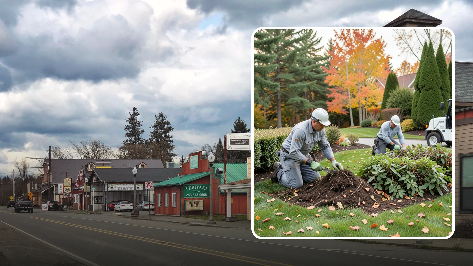 Hedge Removal in Roy, Pierce County, WA - Complete hedge removal that clears tired or overgrown hedges down to the roots and reopens the space.
