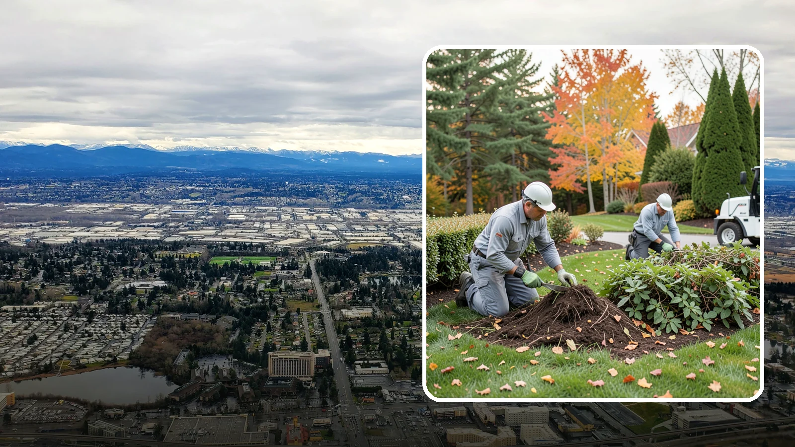Hedge Removal in SeaTac, King County, WA - Complete hedge removal that clears tired or overgrown hedges down to the roots and reopens the space.