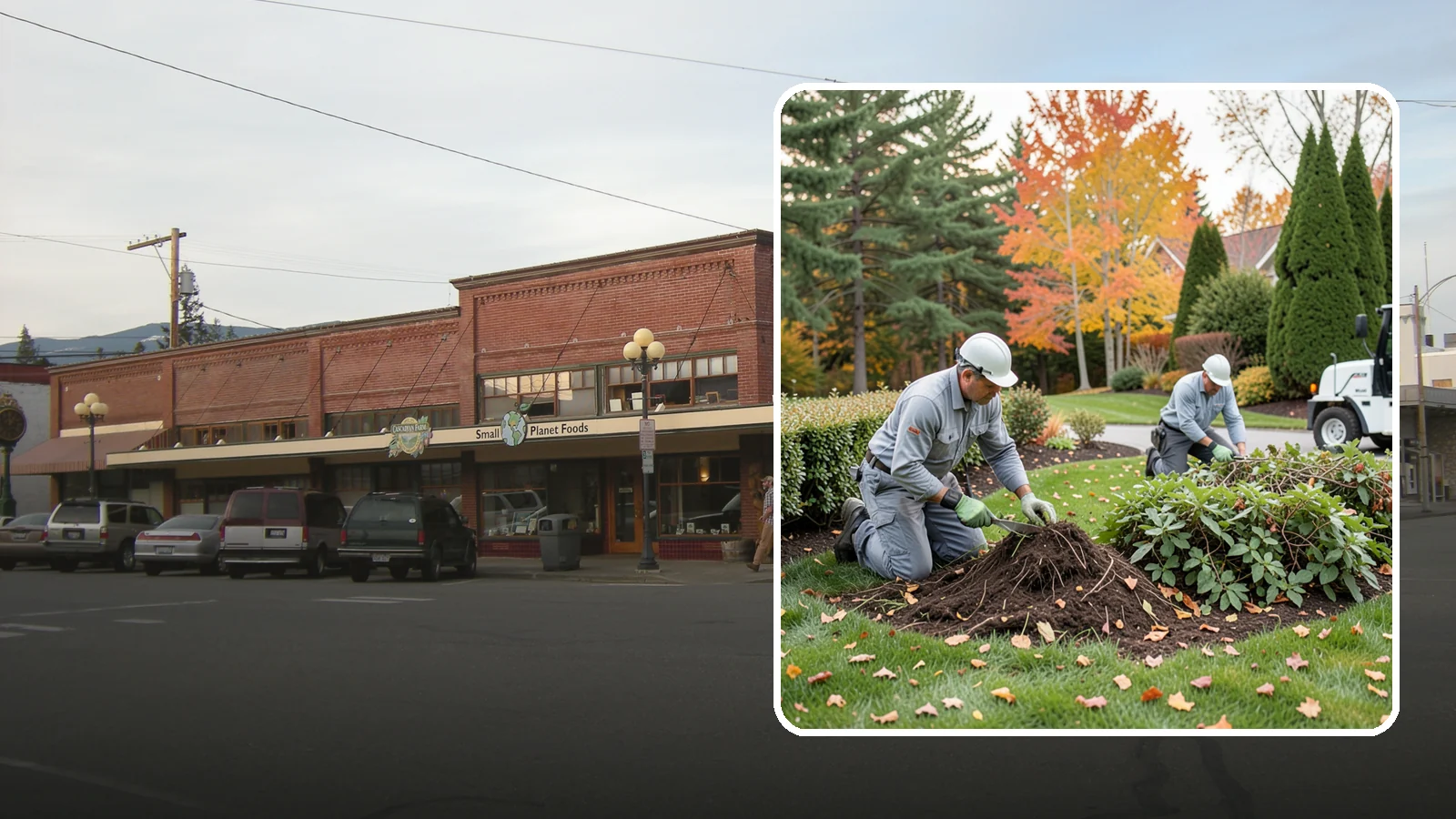 Hedge Removal in Sedro-Woolley, Skagit County, WA - Complete hedge removal that clears tired or overgrown hedges down to the roots and reopens the space.