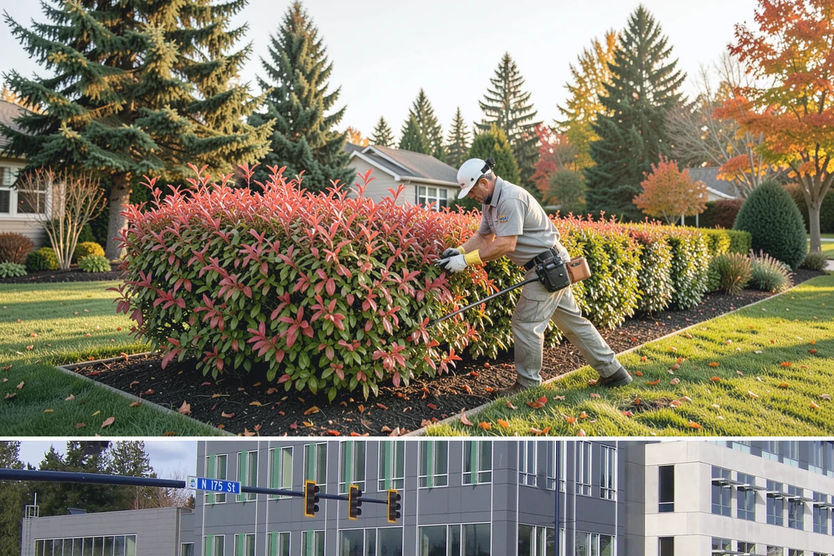 Hedge Removal in Shoreline, King County, WA - Removal can be done year-round in the mild Puget Sound climate, with fall and winter easiest on surrounding lawn.