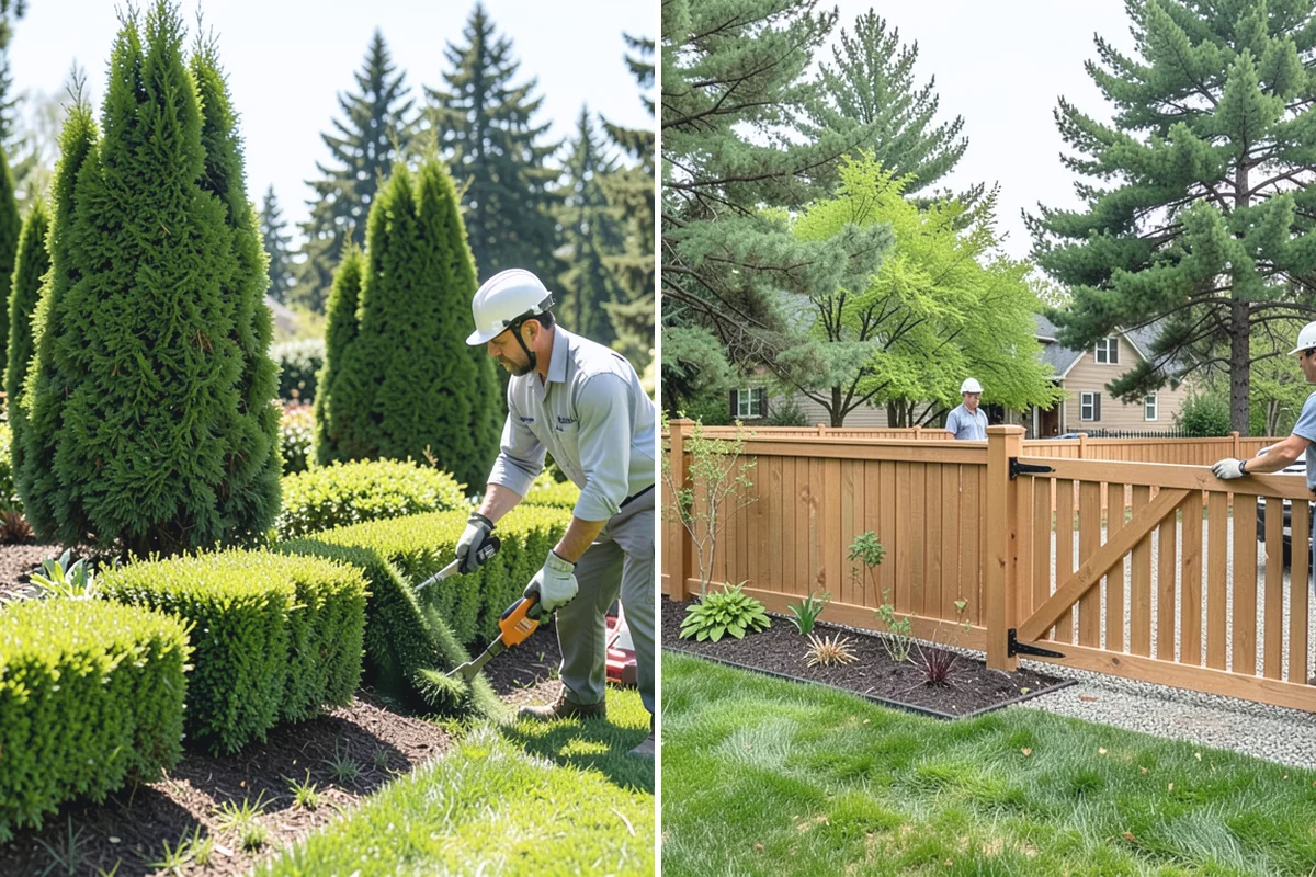 Hedge Removal in South Prairie, Pierce County, WA - Cut the hedge down in manageable sections