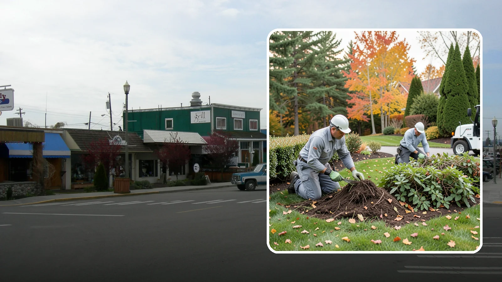 Hedge Removal in Stanwood, Snohomish County, WA - Complete hedge removal that clears tired or overgrown hedges down to the roots and reopens the space.