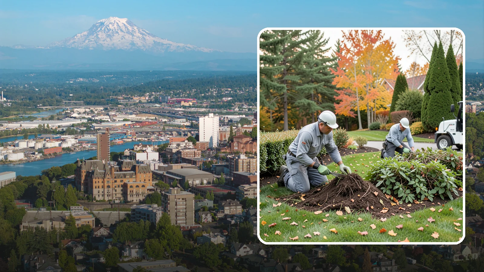 Hedge Removal in Tacoma, Pierce County, WA - Complete hedge removal that clears tired or overgrown hedges down to the roots and reopens the space.