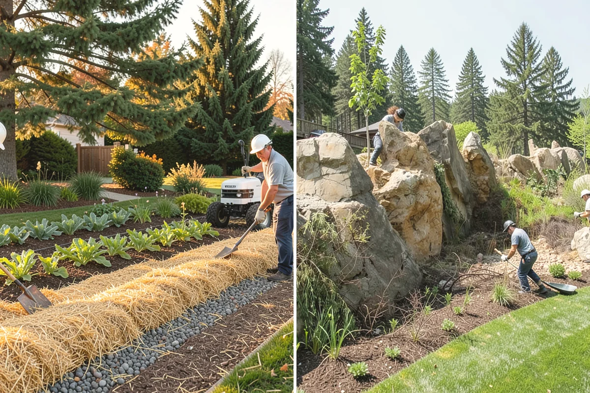Hedge Removal in University Place, Pierce County, WA - Cut the hedge down in manageable sections