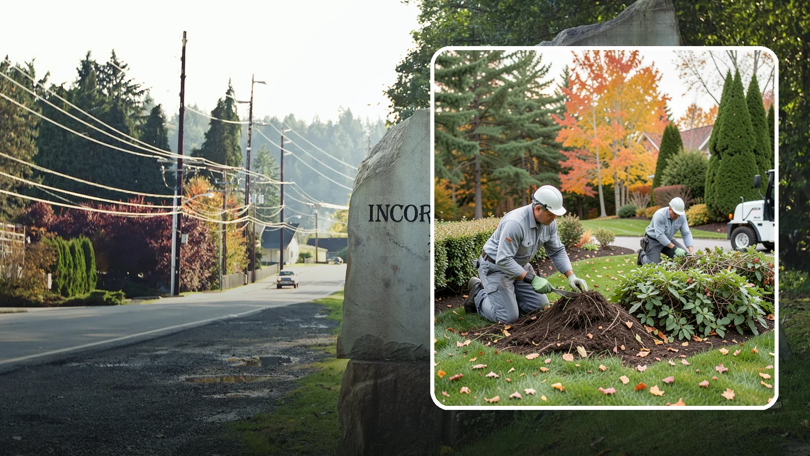 Hedge Removal in Wilkeson, Pierce County, WA - Complete hedge removal that clears tired or overgrown hedges down to the roots and reopens the space.