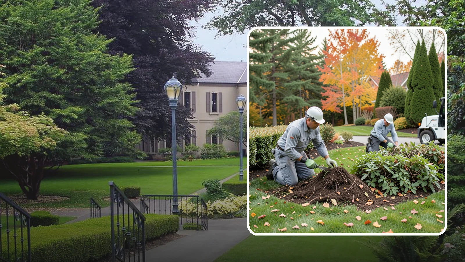 Hedge Removal in Woodinville, King County, WA - Complete hedge removal that clears tired or overgrown hedges down to the roots and reopens the space.