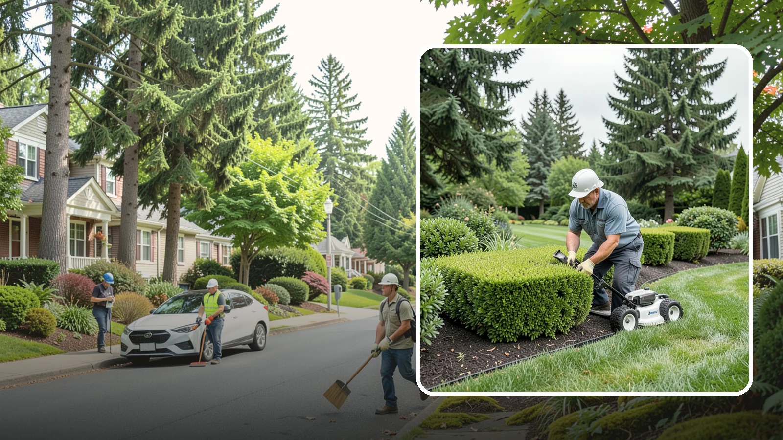 Hedge Shaping in Beaux Arts Village, King County, WA - Detailed hedge shaping that transforms overgrown or uneven hedges into clean, architectural forms.