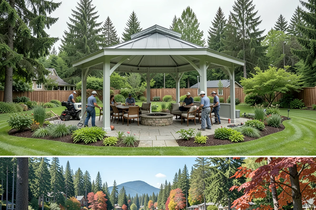 Hedge Shaping in Covington, King County, WA - Best shaped in late spring after the first flush, with light refinement in late summer across the Sound.