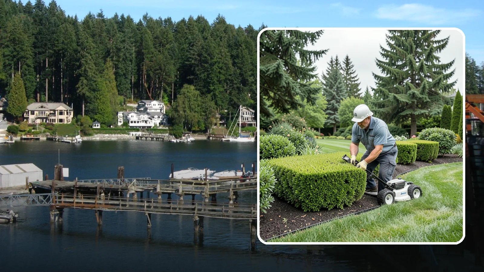 Hedge Shaping in Gig Harbor, Pierce County, WA - Detailed hedge shaping that transforms overgrown or uneven hedges into clean, architectural forms.