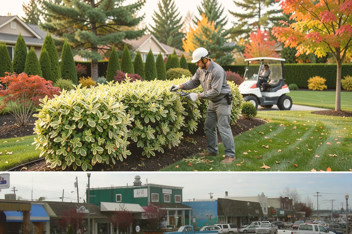 Hedge Shaping in Stanwood, Snohomish County, WA - Best shaped in late spring after the first flush, with light refinement in late summer across the Sound.