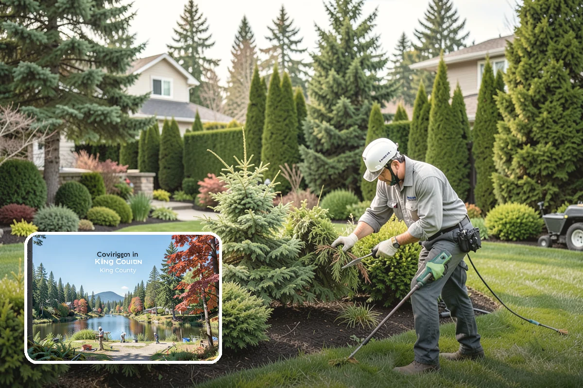 Hedge Trimming in Covington, King County, WA - Sharp, even faces and level tops