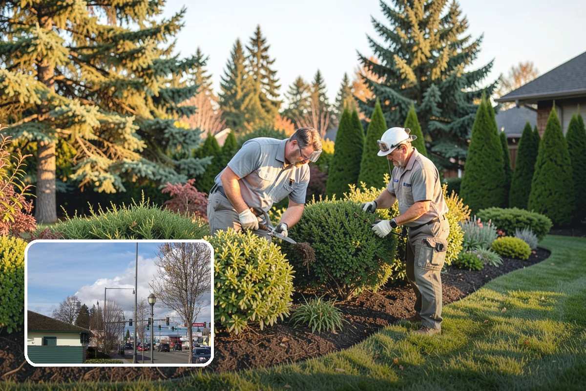 Hedge Trimming in Marysville, Snohomish County, WA - Sharp, even faces and level tops