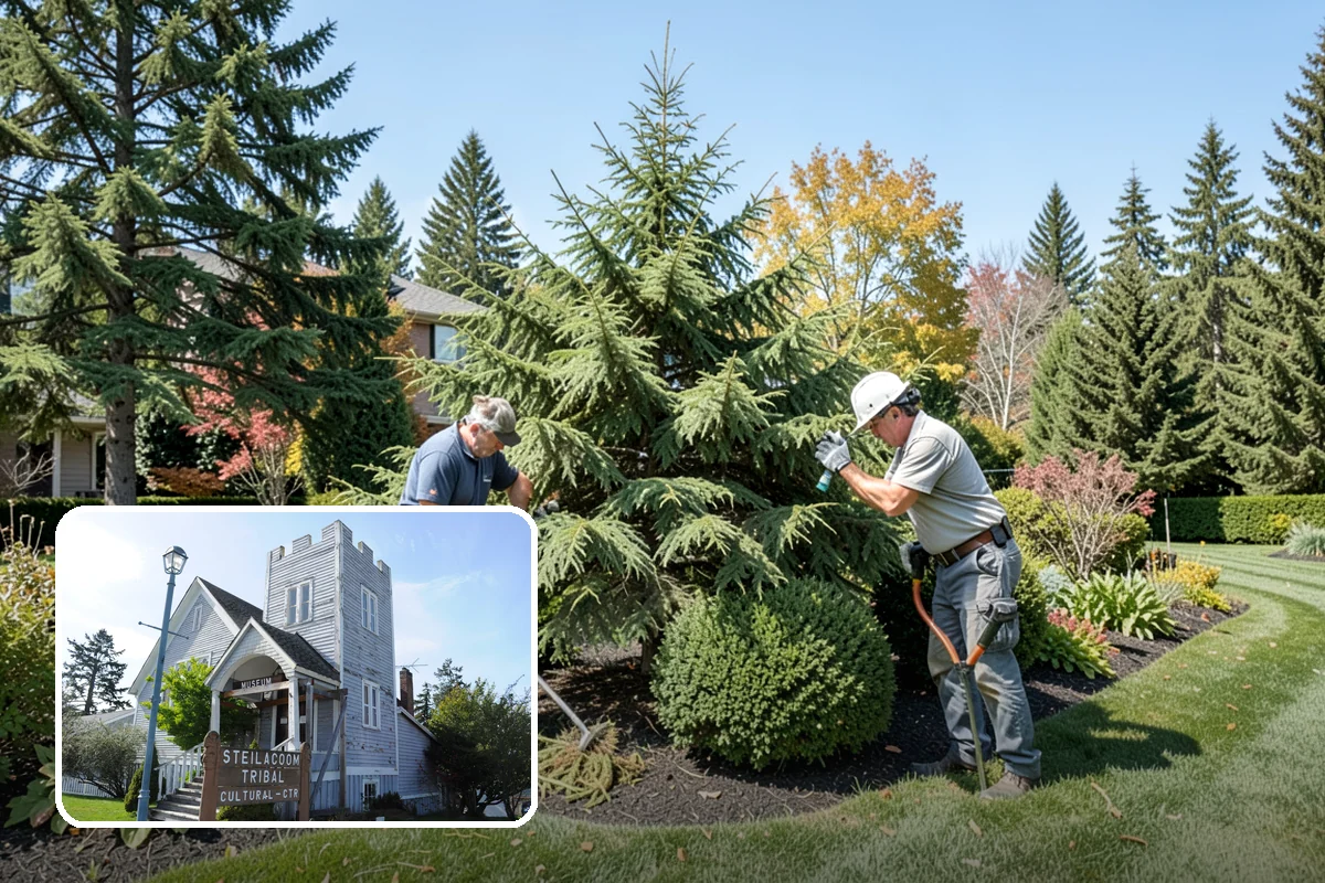 Hedge Trimming in Steilacoom, Pierce County, WA - Sharp, even faces and level tops