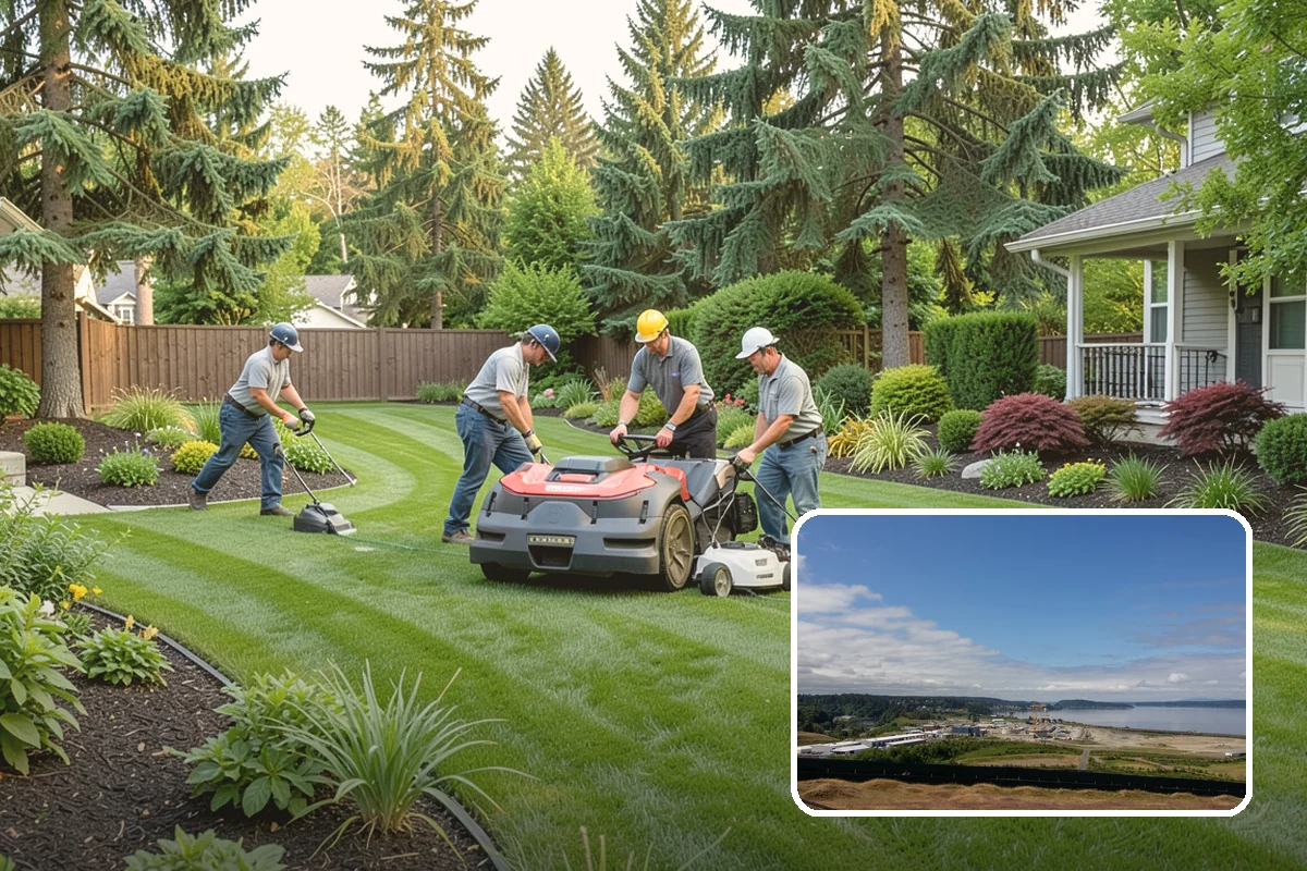 Hedge Trimming in University Place, Pierce County, WA - Sharp, even faces and level tops