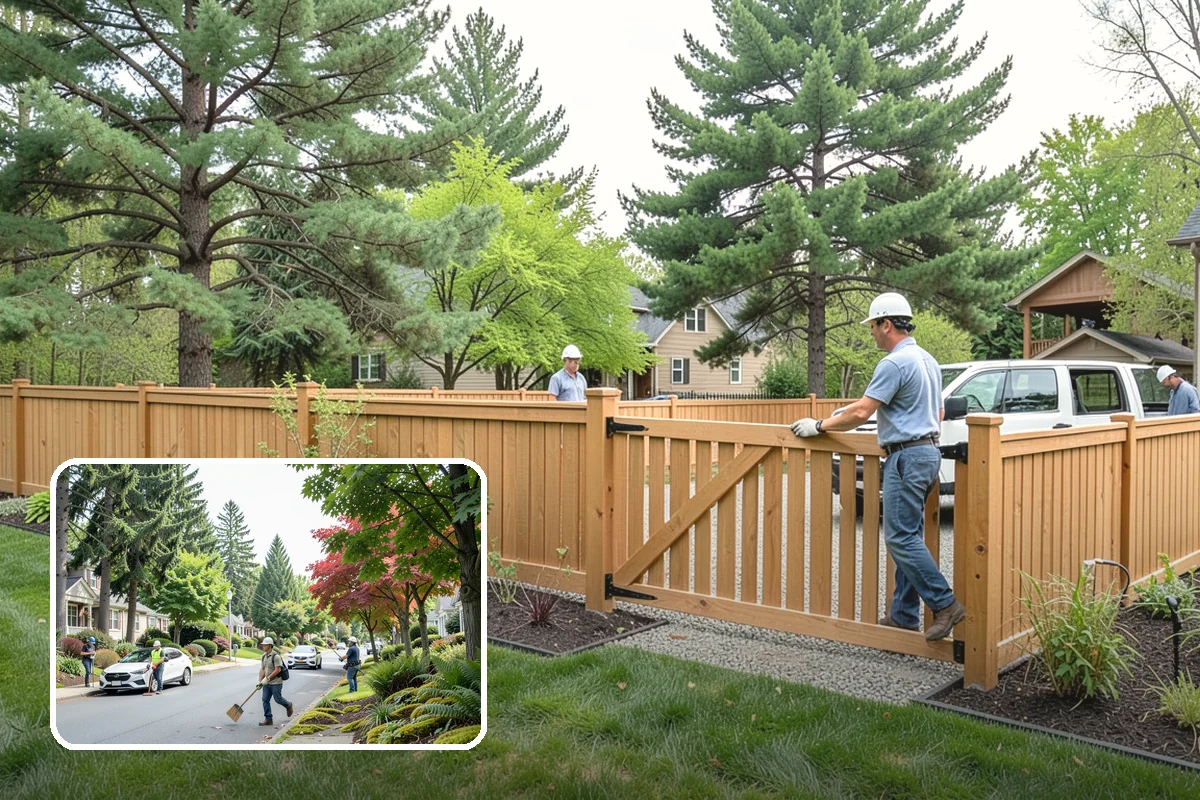 Hemlock Mulch Installation in Beaux Arts Village, King County, WA - Naturally rich red-brown color with no added dyes