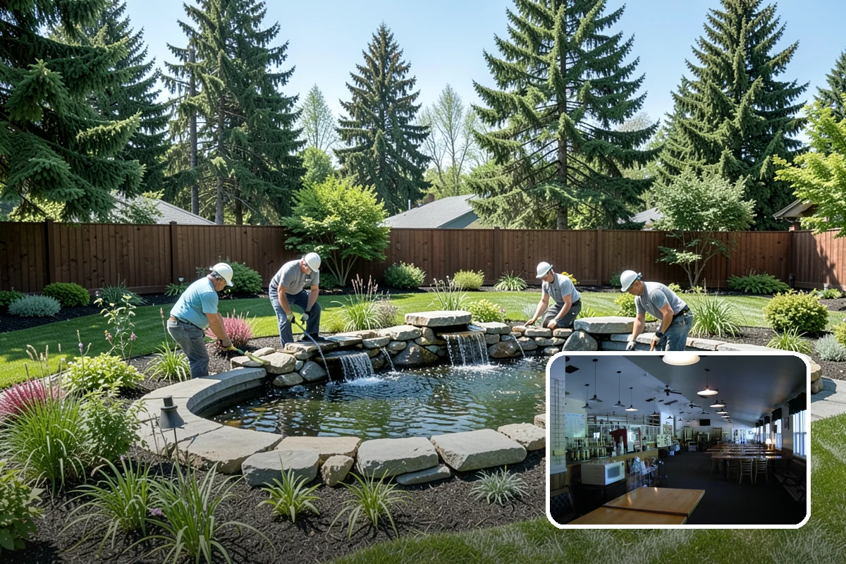 Hemlock Mulch Installation in Black Diamond, King County, WA - Naturally rich red-brown color with no added dyes
