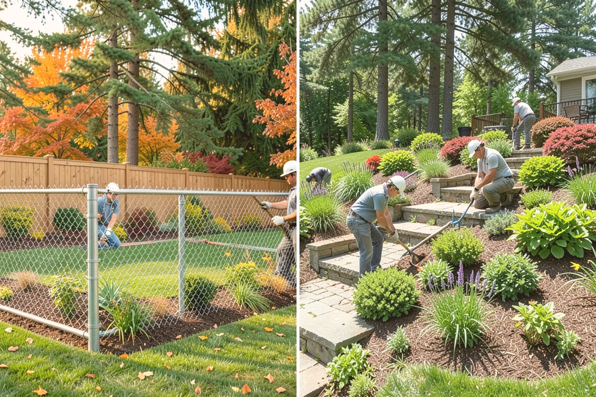 Hemlock Mulch Installation in Bothell, King County, WA - Measure beds and confirm the natural hemlock look suits your plantings