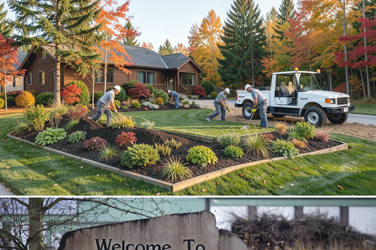 Hemlock Mulch Installation in Buckley, Pierce County, WA - Hemlock is ideal for an early-spring refresh to showcase new growth, or a fall application to warm up the beds before the rains...