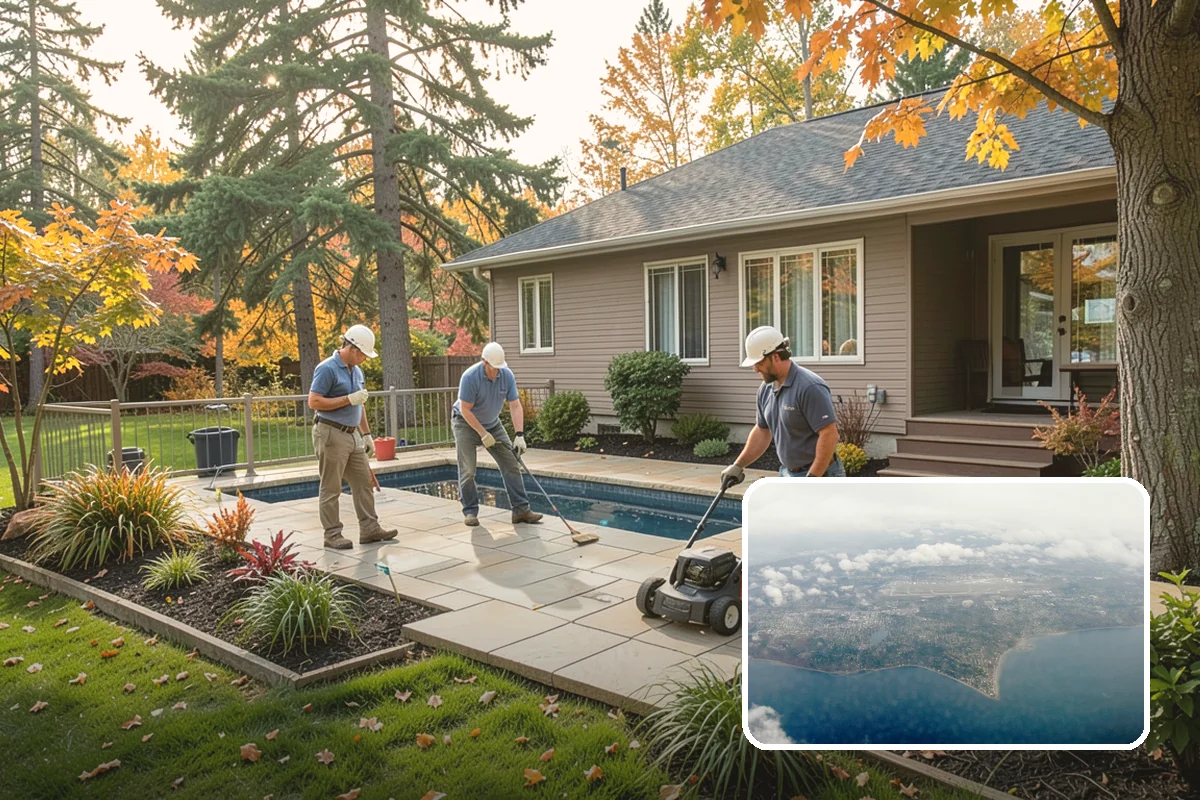 Hemlock Mulch Installation in Burien, King County, WA - Naturally rich red-brown color with no added dyes