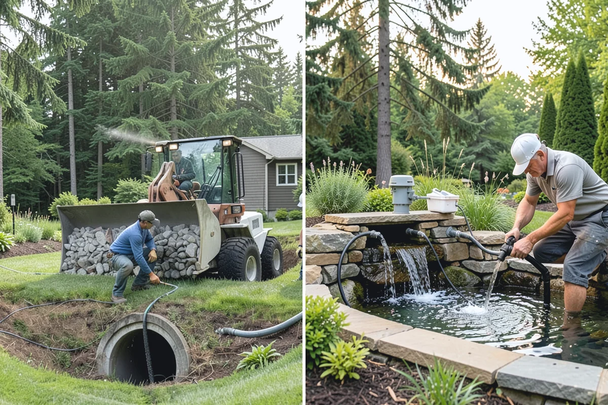 Hemlock Mulch Installation in Coupeville, Island County, WA - Measure beds and confirm the natural hemlock look suits your plantings