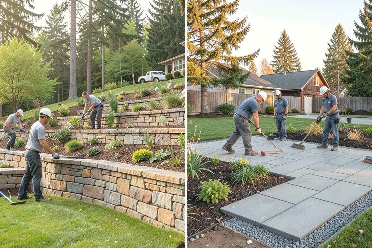 Hemlock Mulch Installation in Covington, King County, WA - Measure beds and confirm the natural hemlock look suits your plantings